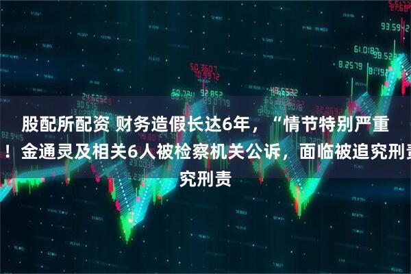 股配所配资 财务造假长达6年，“情节特别严重”！金通灵及相关6人被检察机关公诉，面临被追究刑责