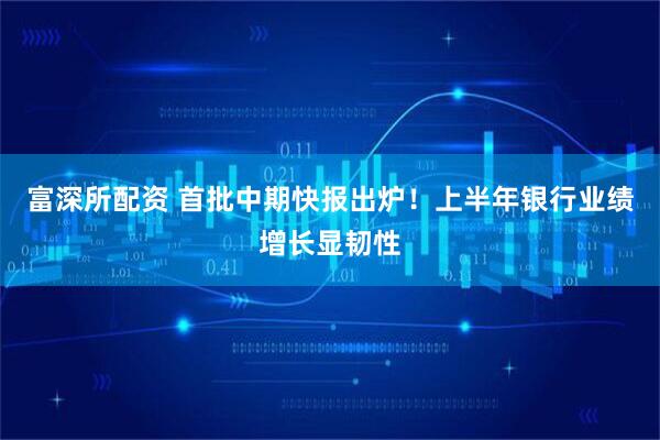 富深所配资 首批中期快报出炉！上半年银行业绩增长显韧性