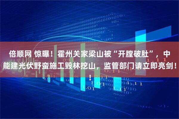 倍顺网 惊曝！霍州关家梁山被“开膛破肚”，中能建光伏野蛮施工毁林挖山，监管部门请立即亮剑！